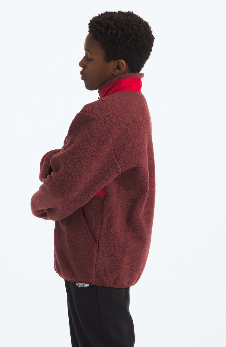 The North Face Kids' Yumiori Full Zip Fleece Jacket, Alternate, color, Sumac/ Tnf Red