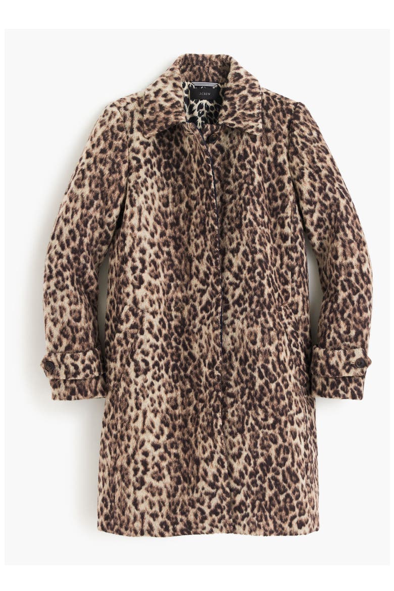 Double Leopard Topcoat, Alternate, color, SNOW LEOPARD