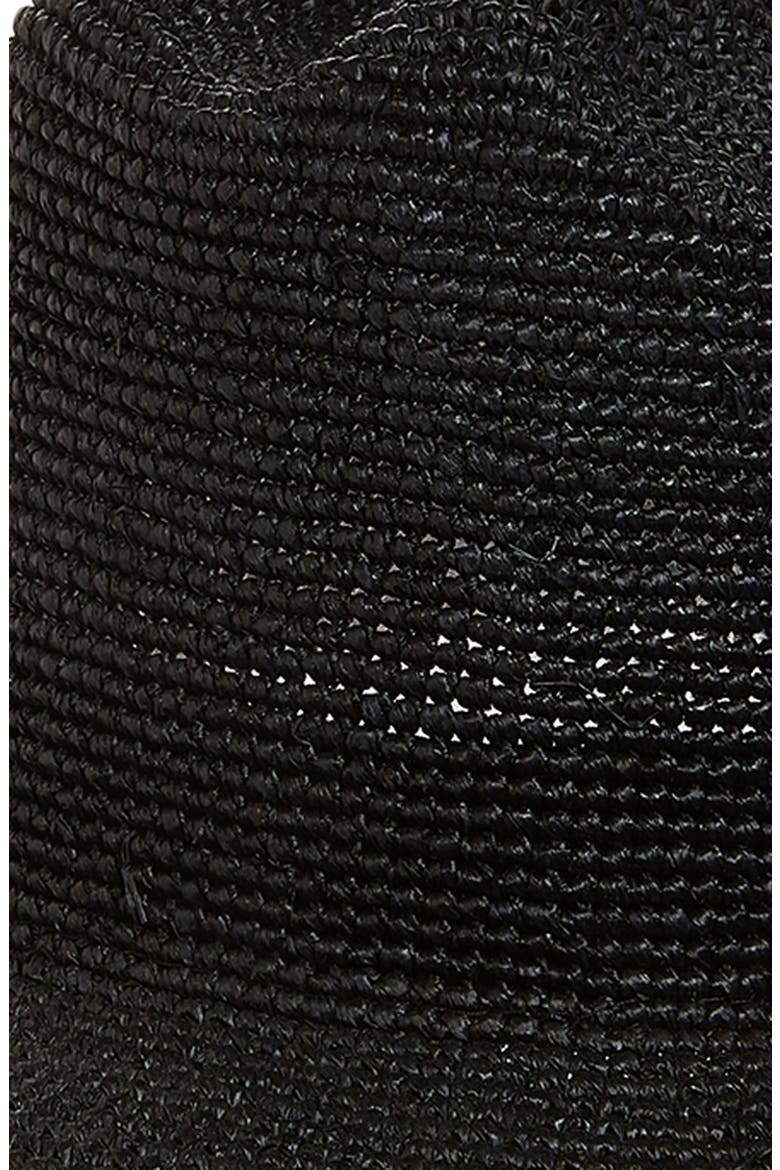 Raffia Cowboy Hat, Alternate, color, BLACK