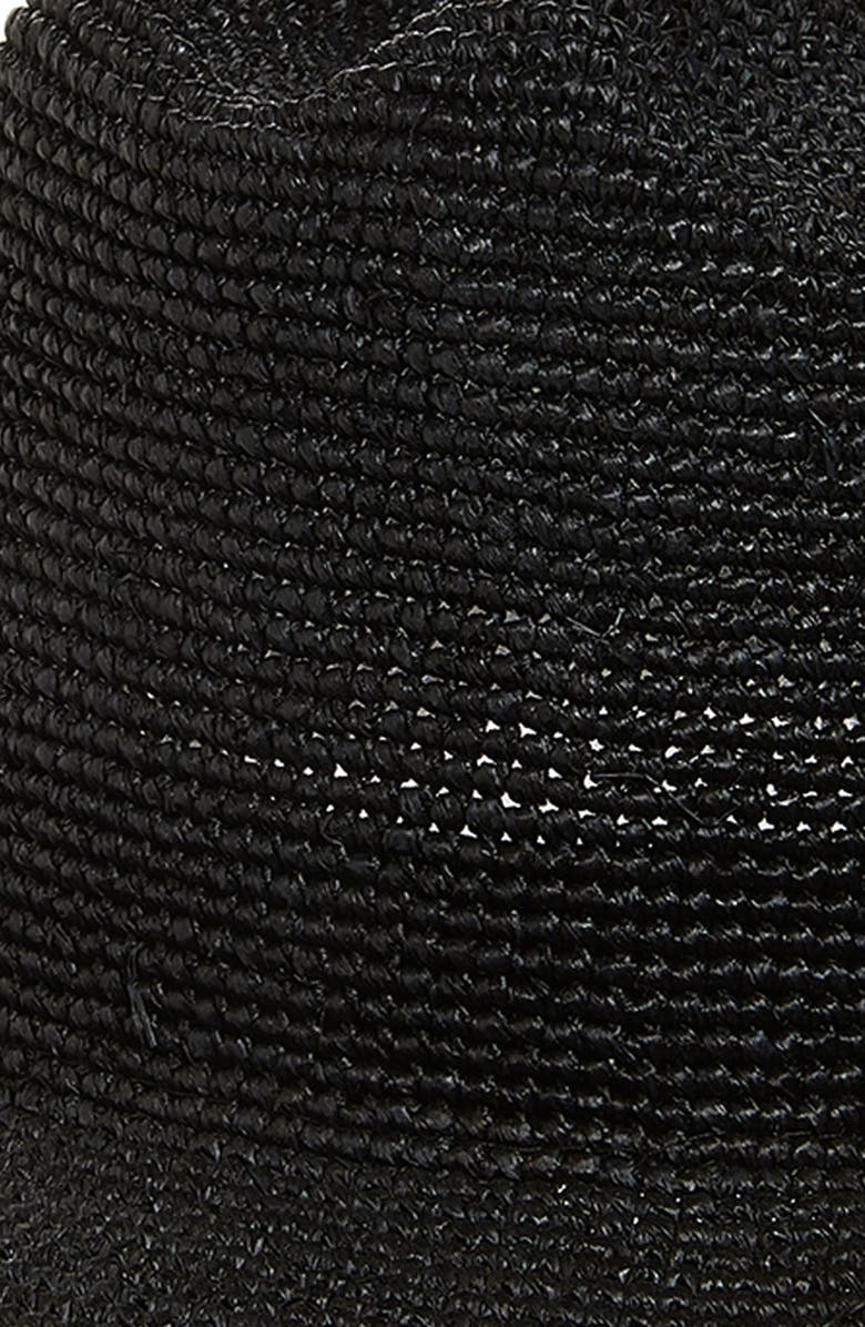 Lack of Color Raffia Cowboy Hat, Alternate, color, Black