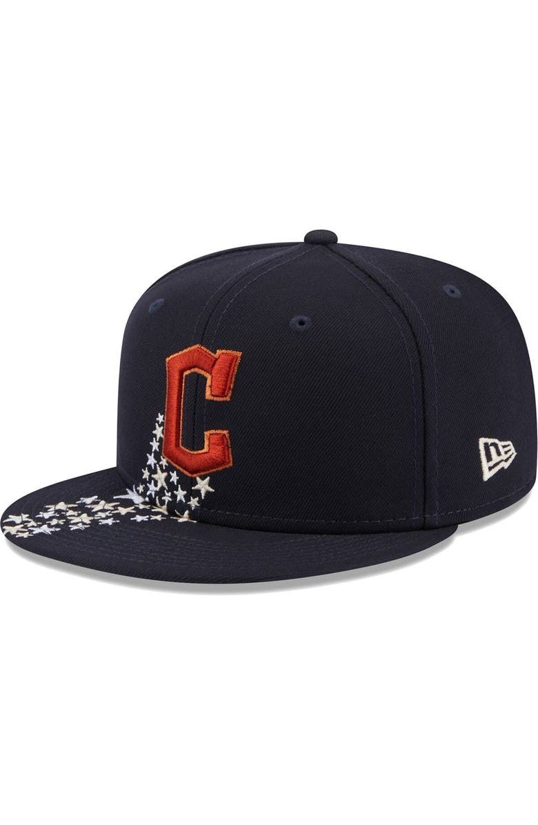 New Era Men's New Era Navy Cleveland Guardians  Meteor 59FIFTY Fitted Hat, Main, color, 