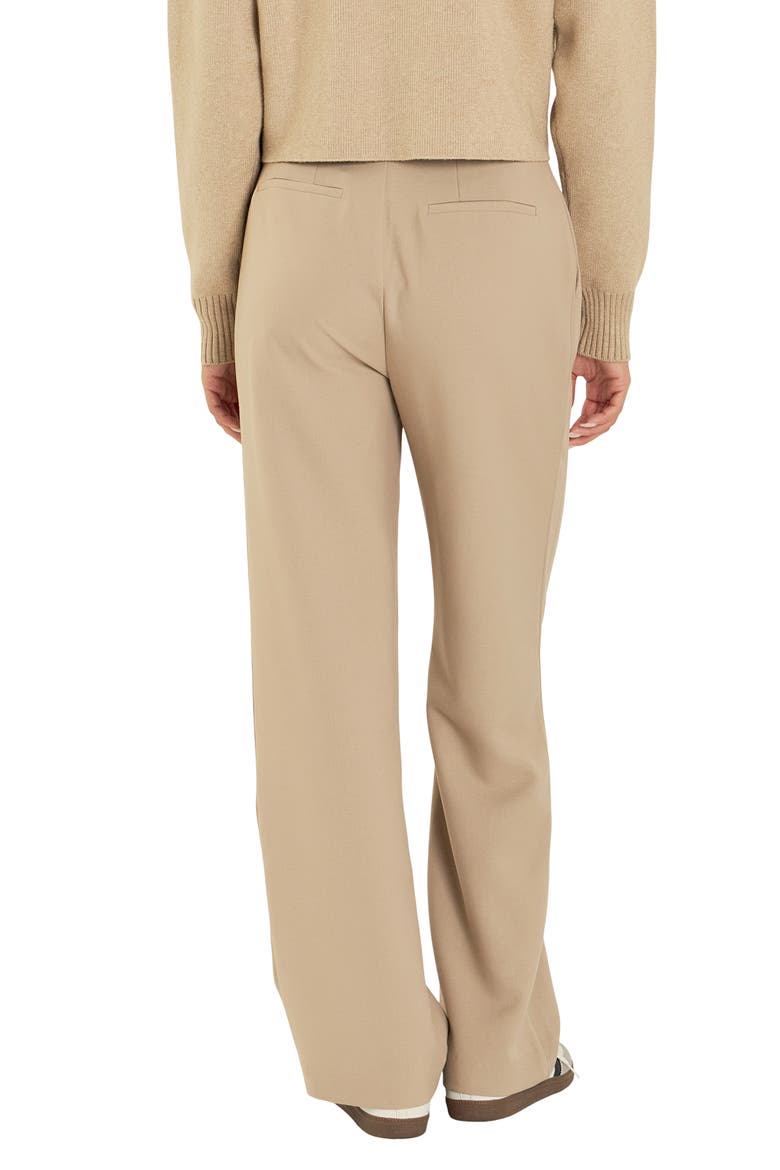 Pleated Wide Leg Pants, Alternate, color, TAN