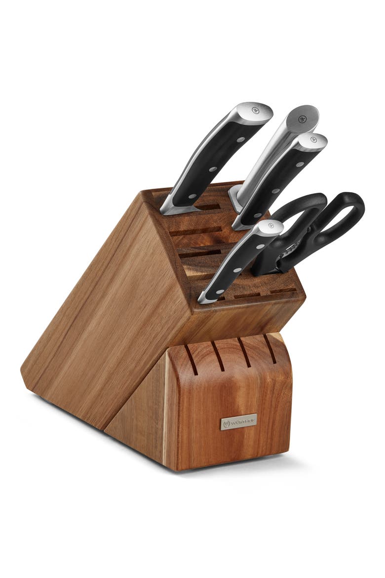 Classic Ikon 6-Piece Starter Knife Block Set, Main, color, BLACK