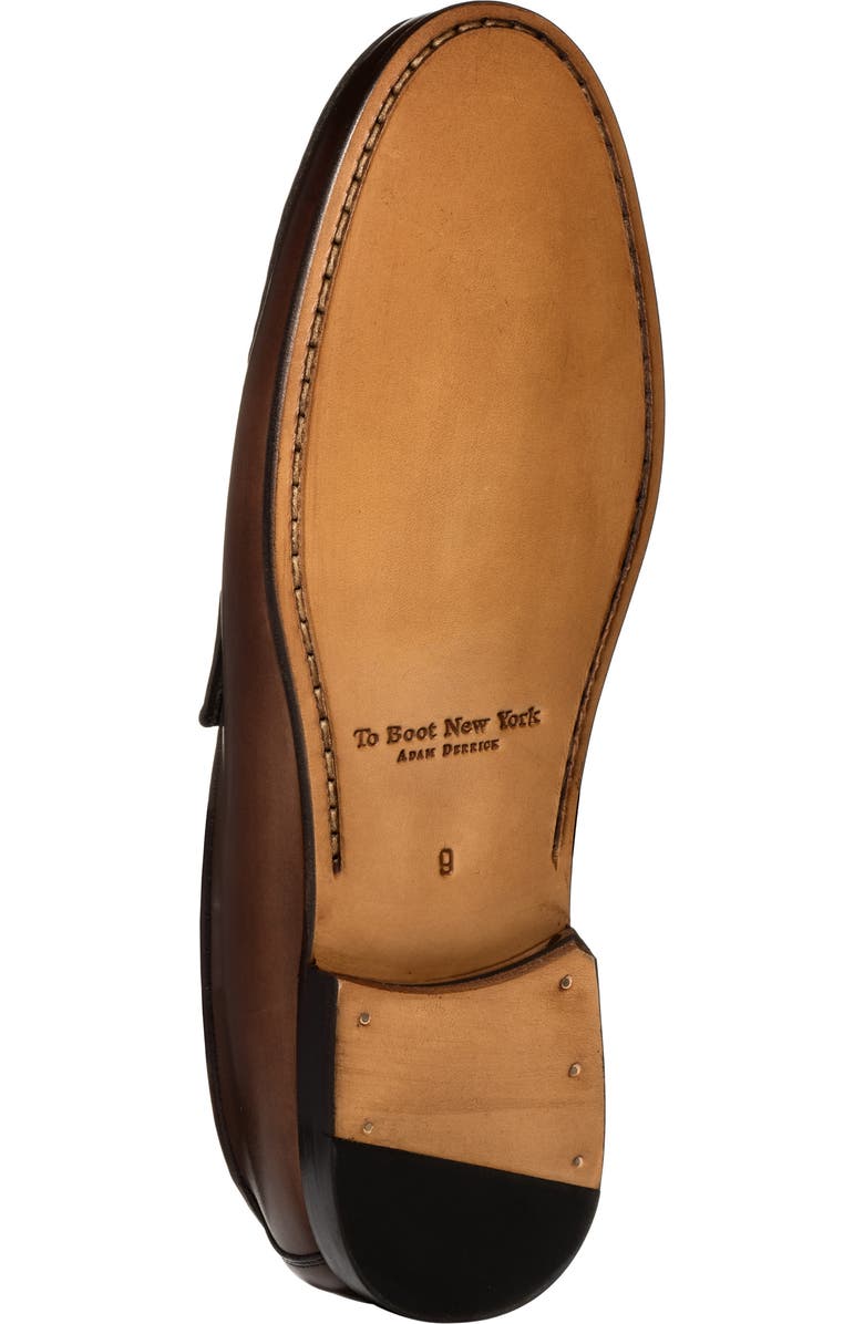 TO BOOT NEW YORK Clapton Penny Loafer, Alternate, color, Burnished Brown