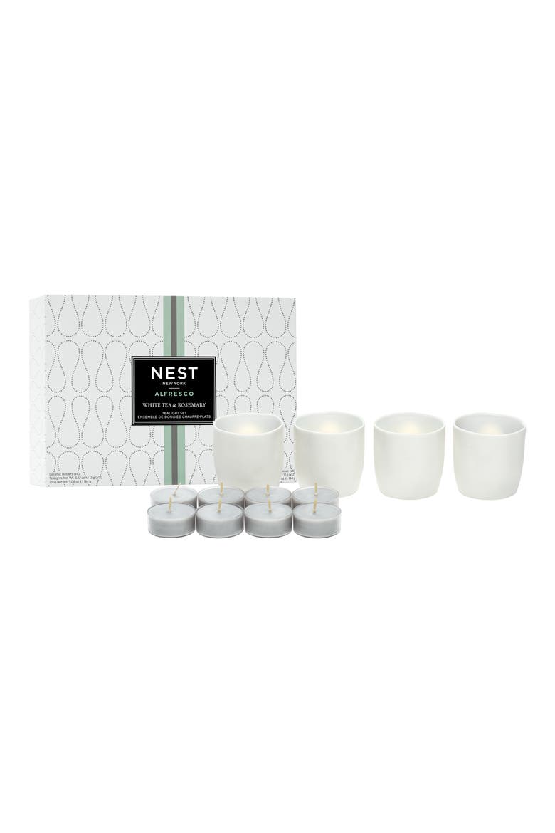 White Tea & Rosemary Tealight Candle Set (Limited Edition), Alternate, color, NO COLOR