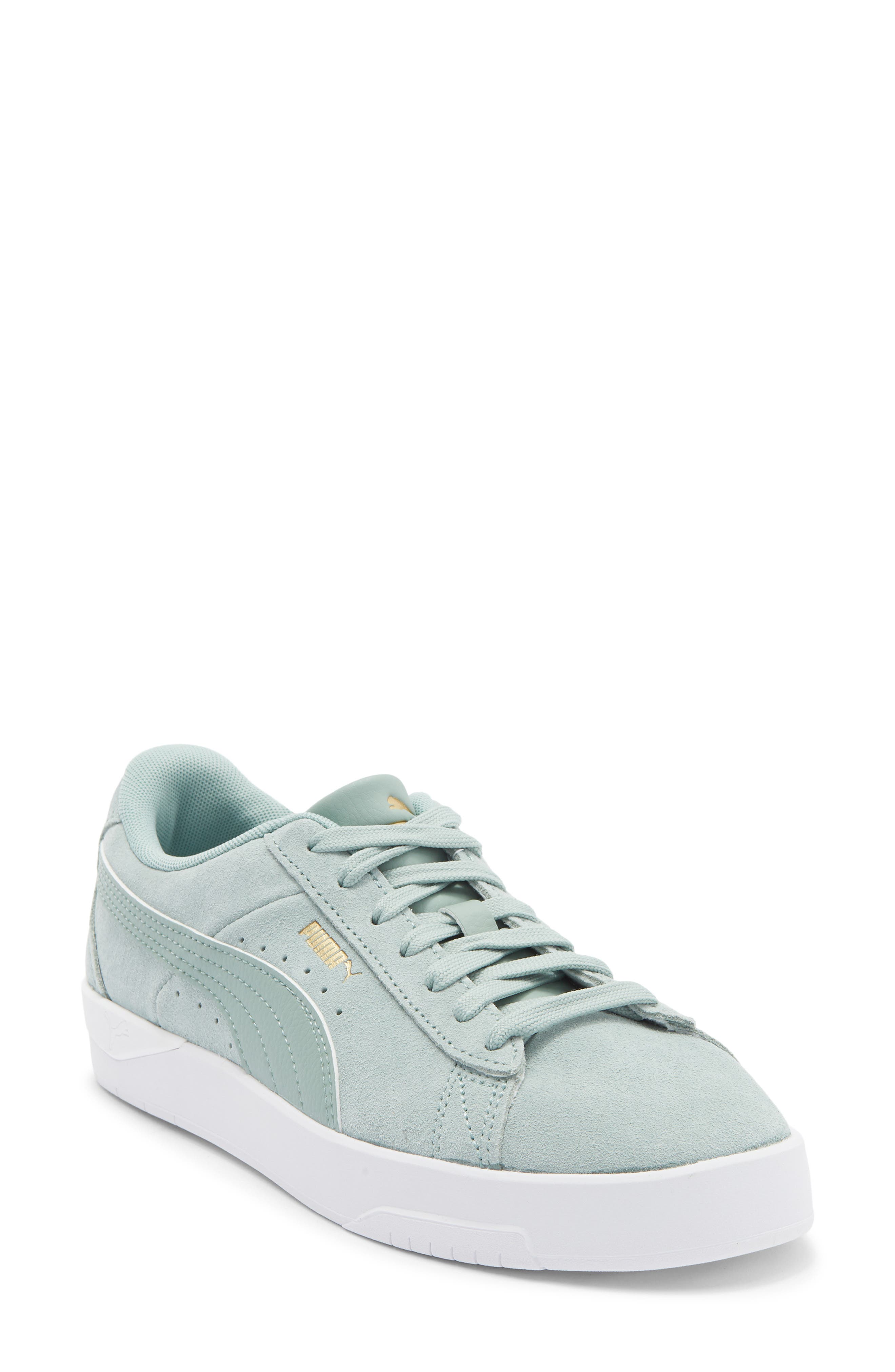 PUMA Jada Classic Low Sneaker, Main, color, Light Moss/ Puma Gold