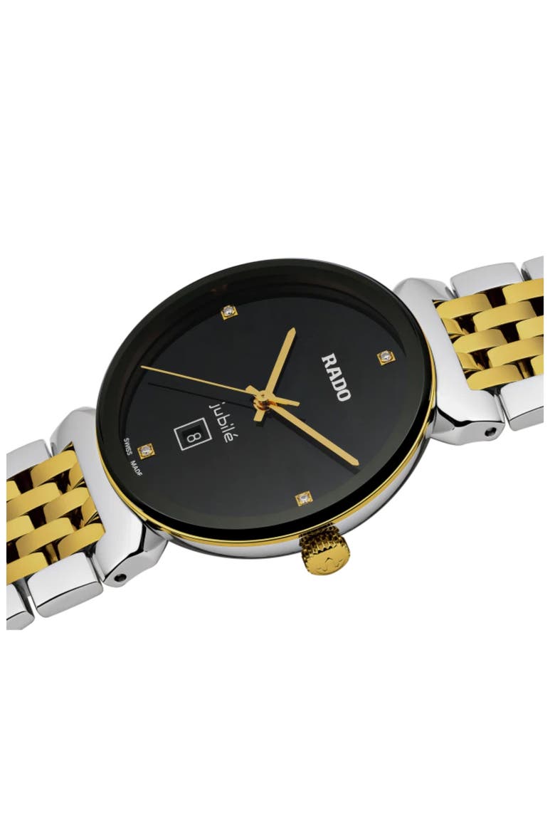 Florence Diamond Bracelet Watch, 30mm, Alternate, color, SILVER / GOLD