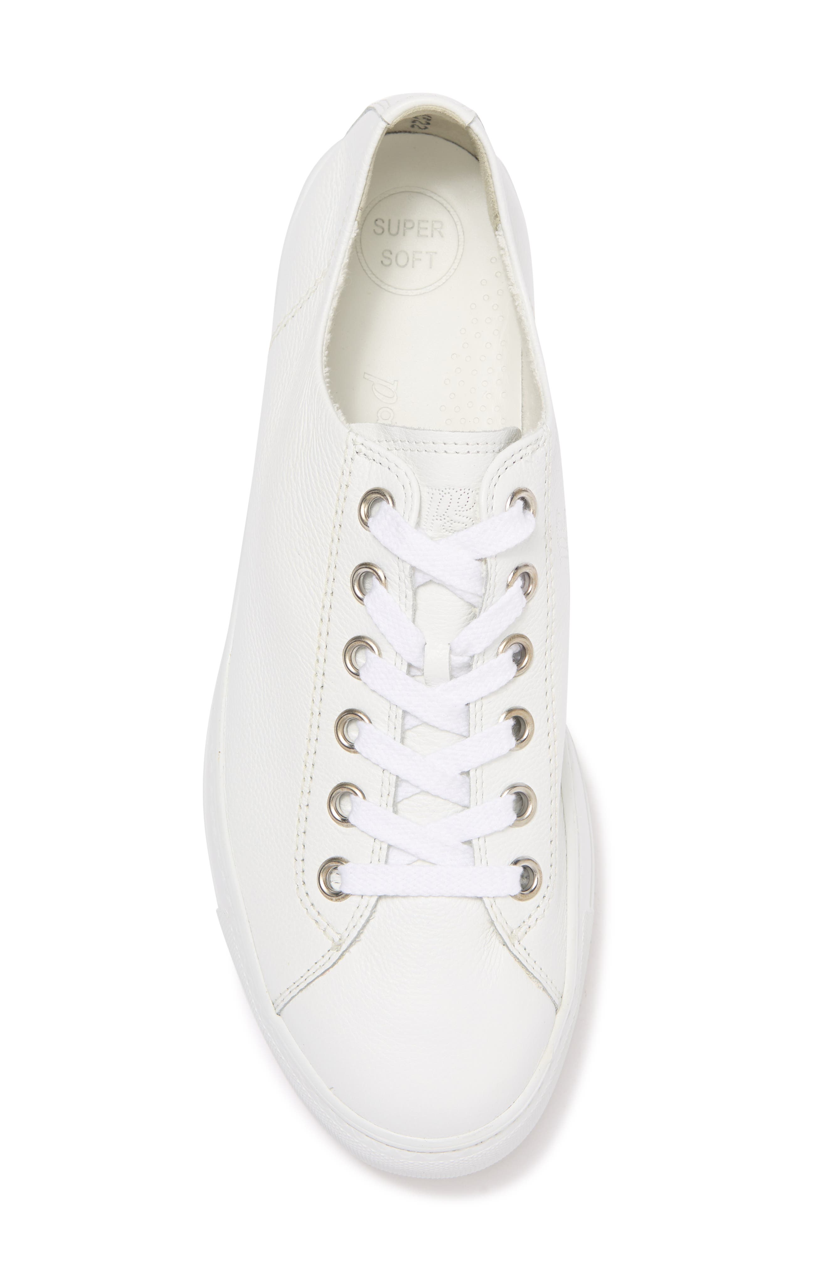 Paul Green Bixby Platform Sneaker, Alternate, color, Wht Lea