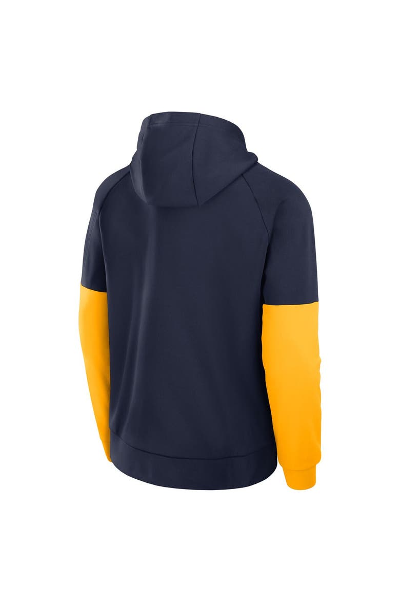 Men's Nike Navy West Virginia Mountaineers Fitness Performance Pullover Hoodie, Alternate, color, Navy