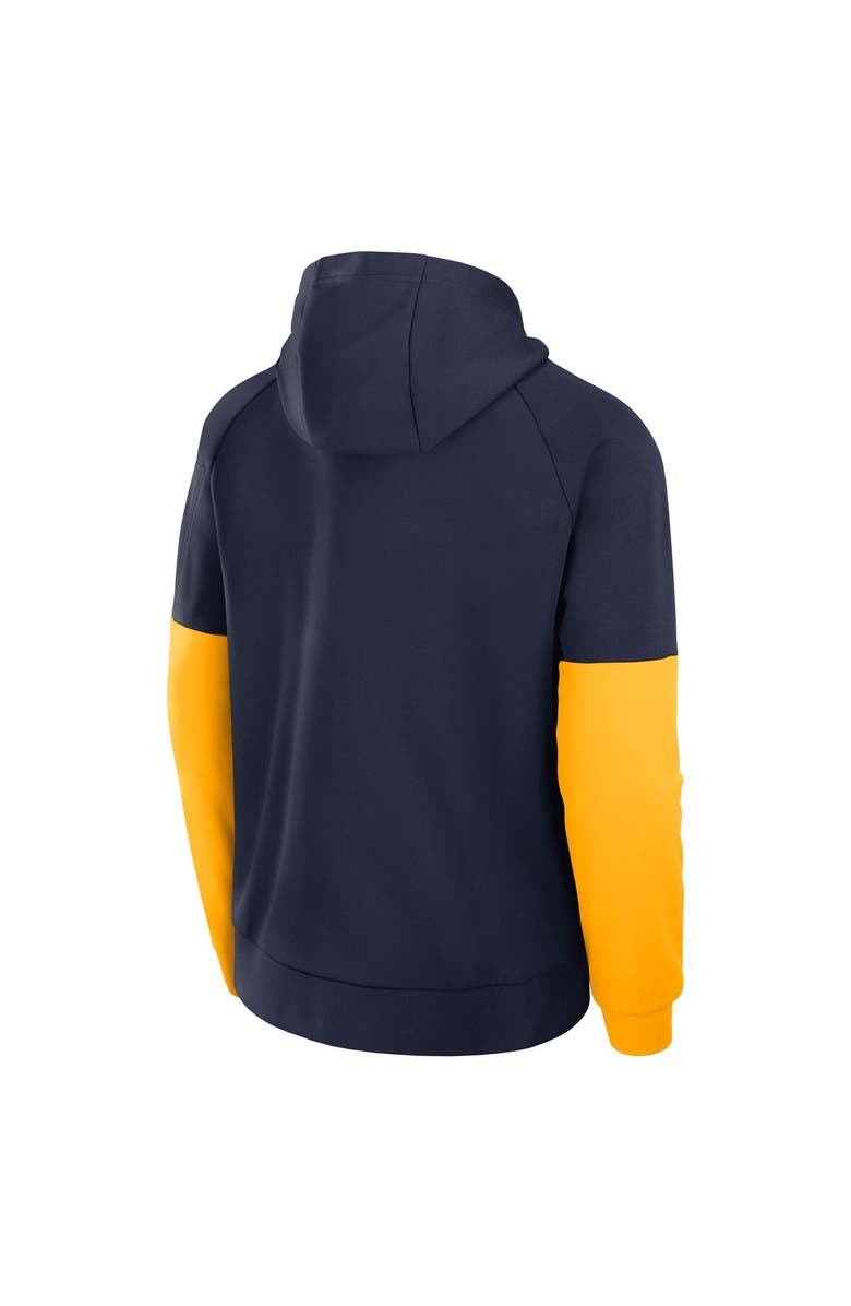 Nike Men's Nike Navy West Virginia Mountaineers Fitness Performance Pullover Hoodie, Alternate, color, Navy