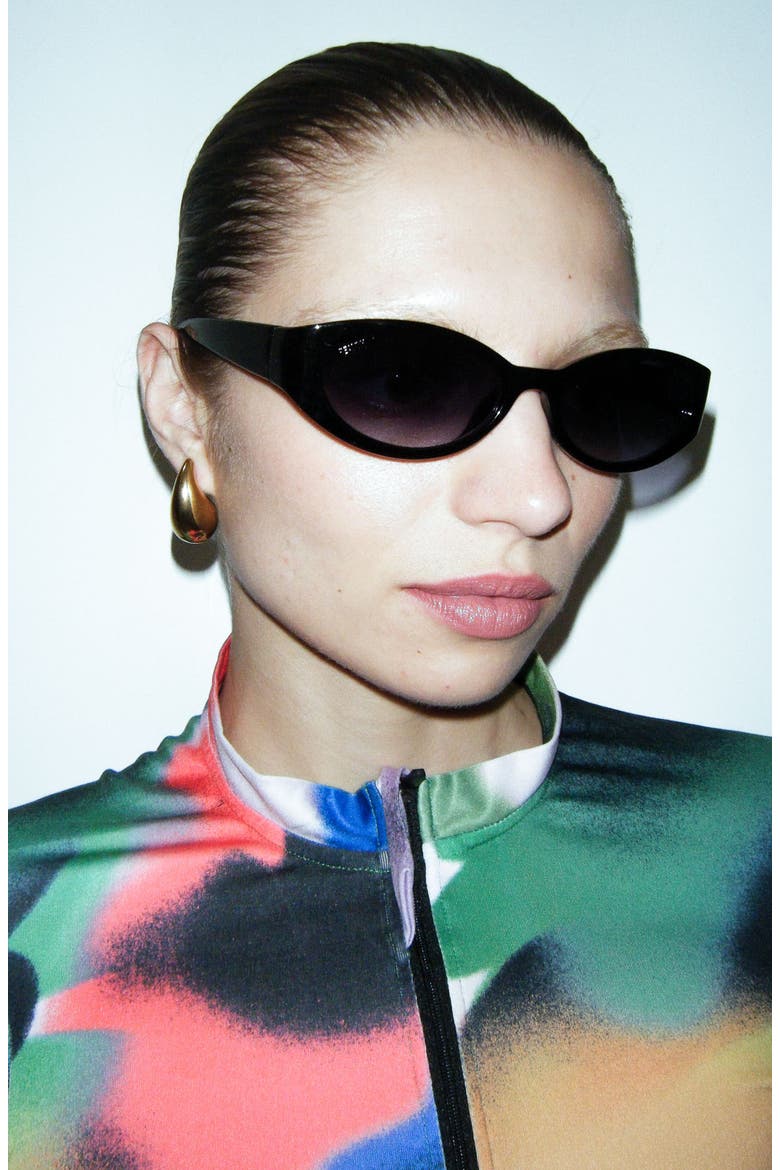 Deep in Vogue Sunglasses, Alternate, color, Black