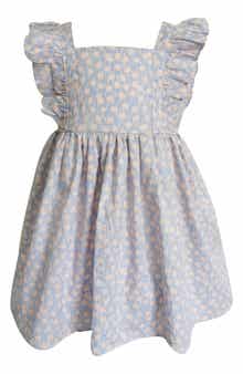Popatu Kids' Floral Cotton Pinafore Dress