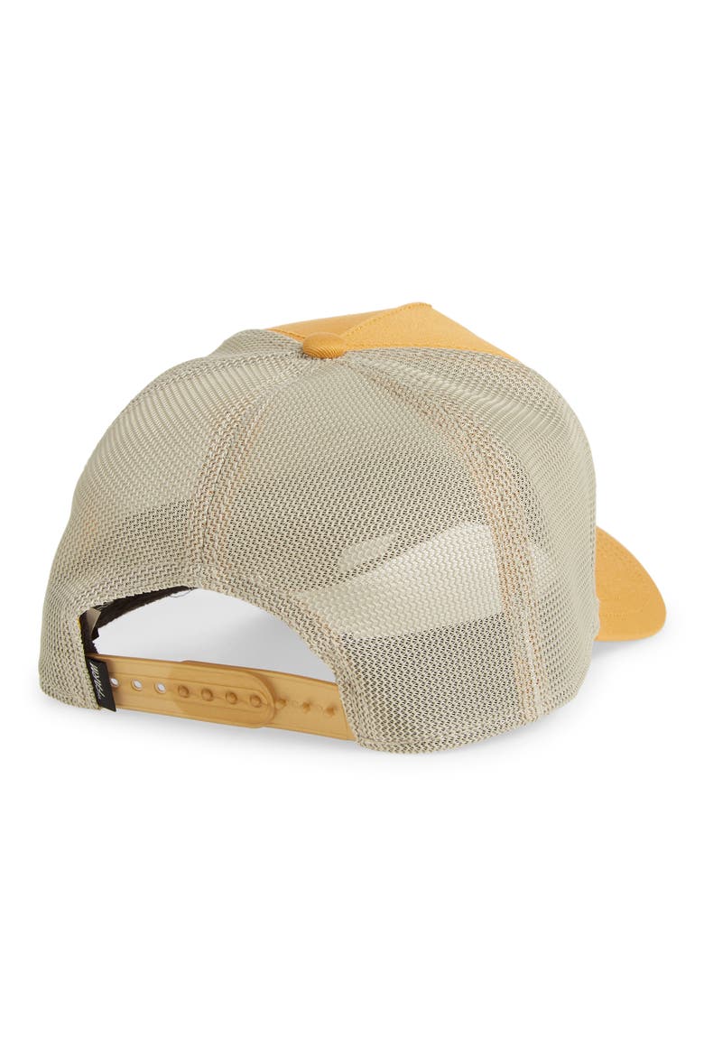 Embroidered Patch Trucker Hat, Alternate, color, GOLD