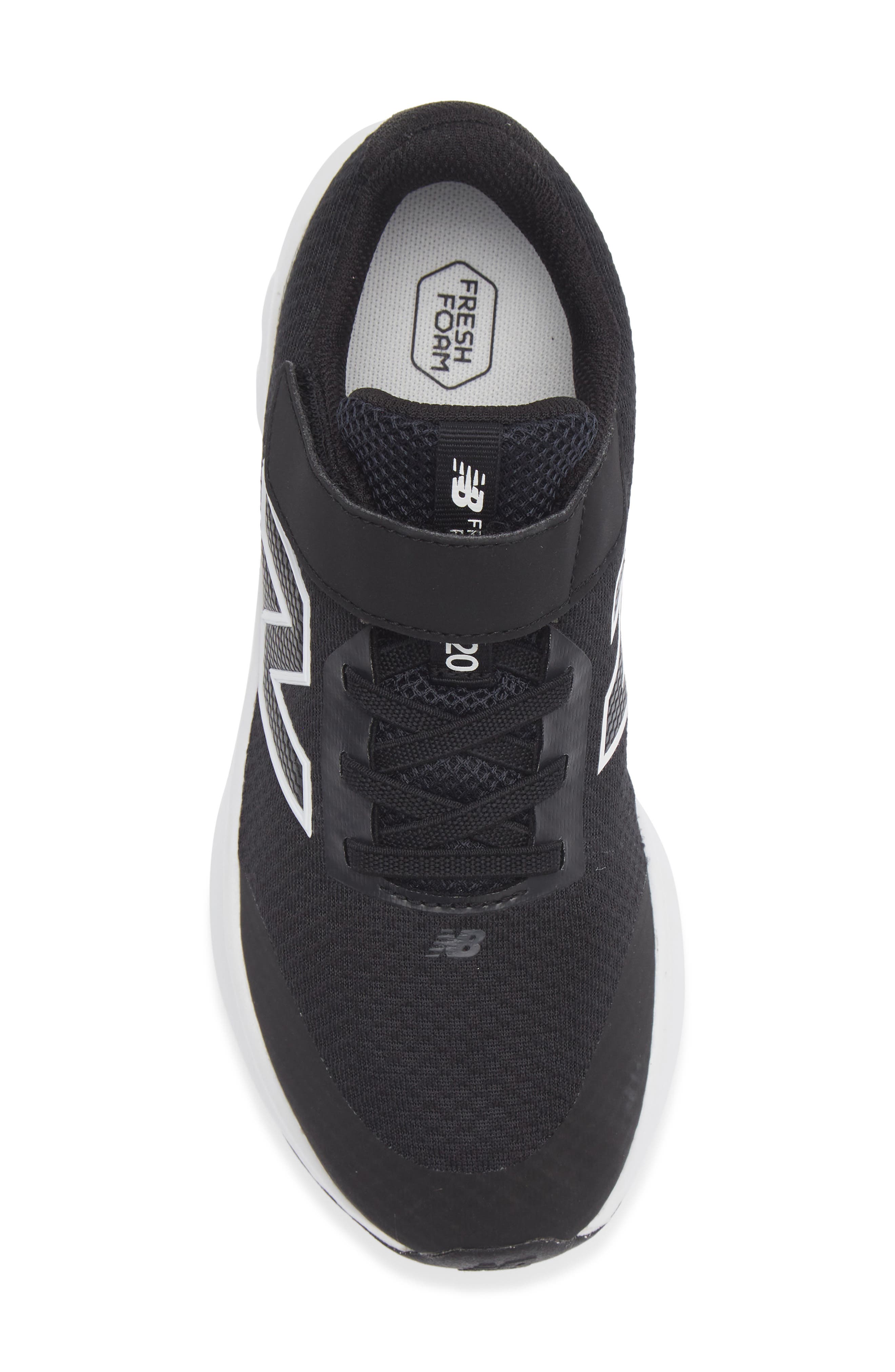 Kids' 520 Fresh Foam Running Shoe, Alternate, color, BLACK/ WHITE