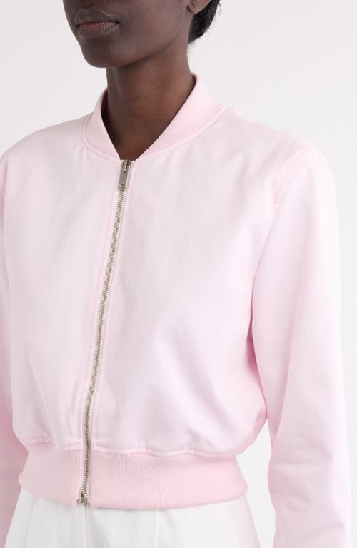 Givenchy Slim Fit Bomber In Cotton With Medallion In Pink