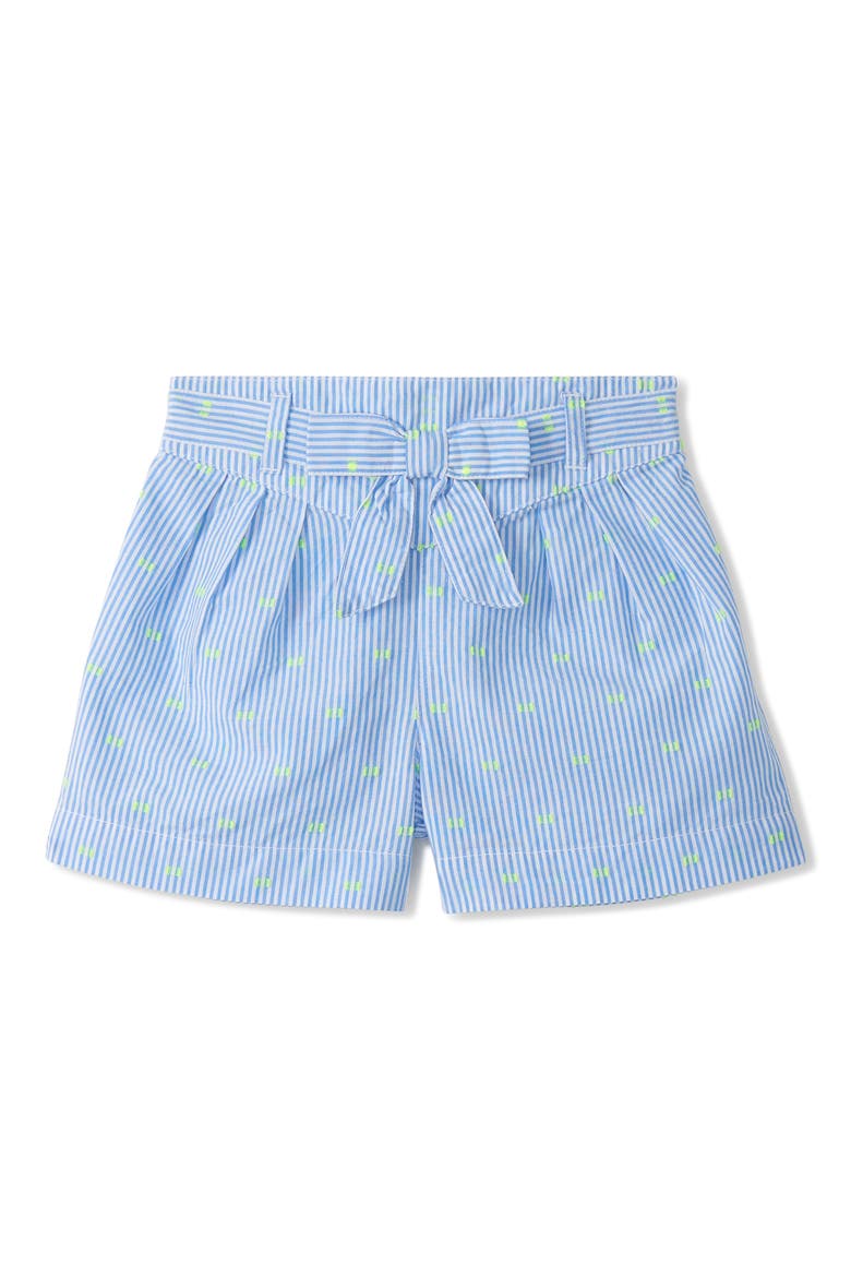 Kids' Stripe Paperbag Shorts, Main, color, BLUE