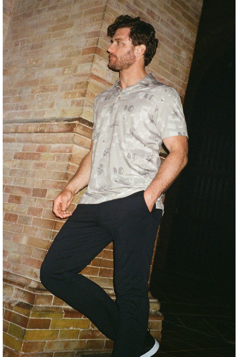Featherweight Spritz Piqué Polo, Alternate, color, ISLAND FOSSIL