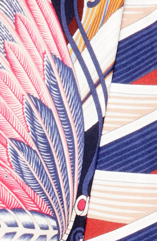 Ferragamo Giada Print Skinny Silk Scarf In Multi