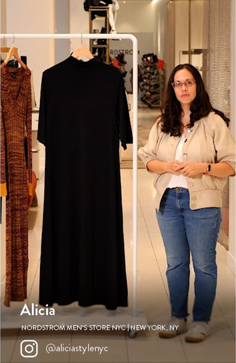 Mock Neck Maxi Dress, sales video thumbnail