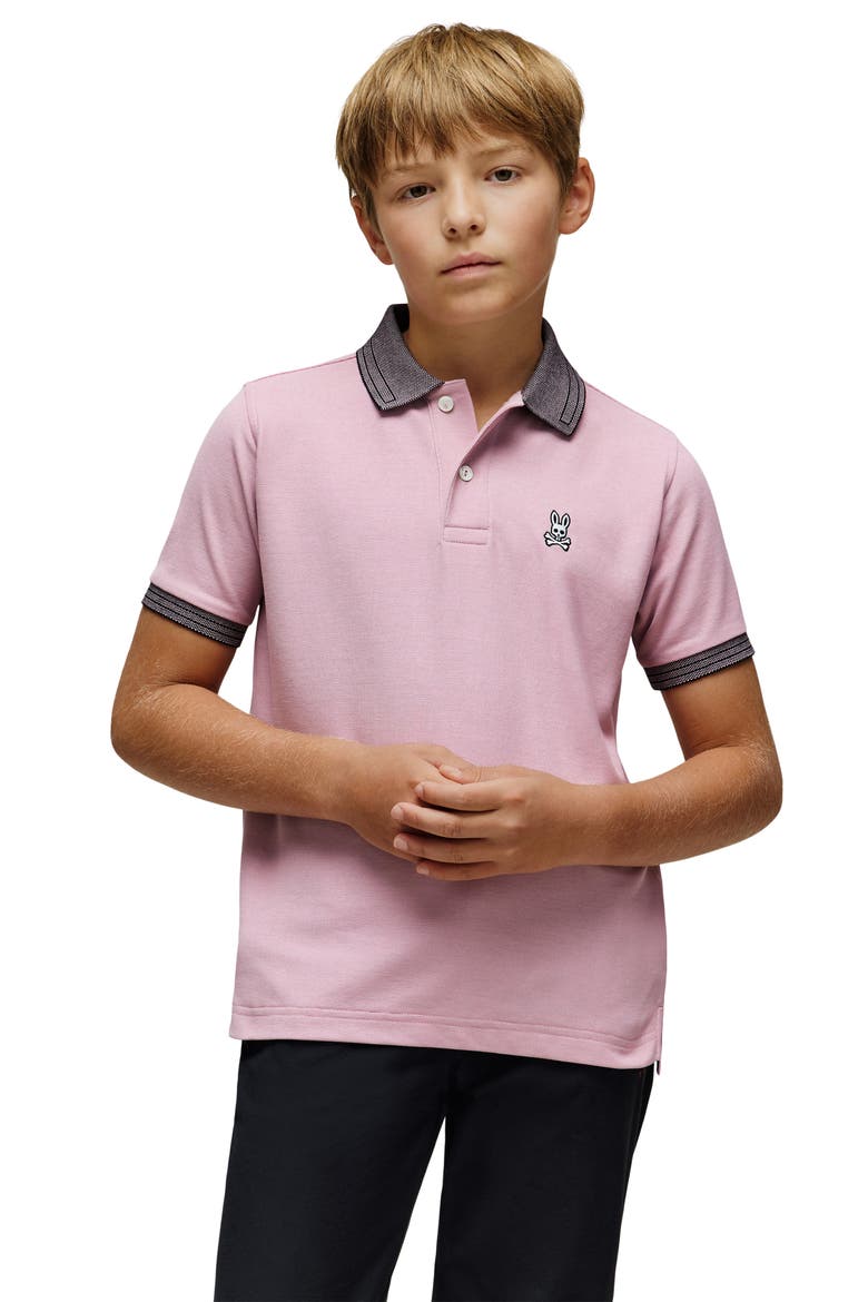 Kids' Murphy Pima Cotton Piqué Polo, Alternate, color, MAUVE SHADOWS