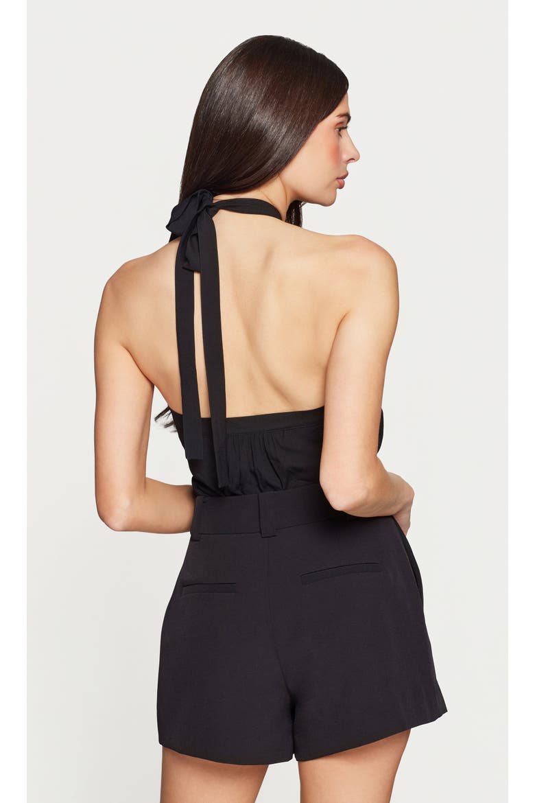 Chelsea Halter Blouse, Alternate, color, Black