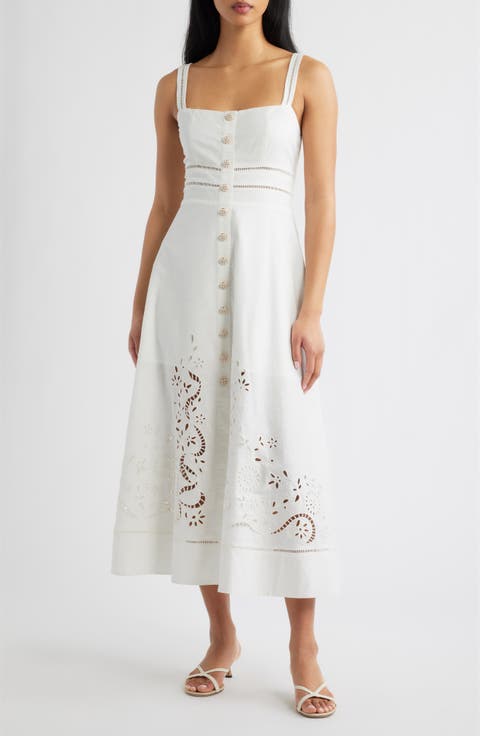 Eyelet Midi Sundress