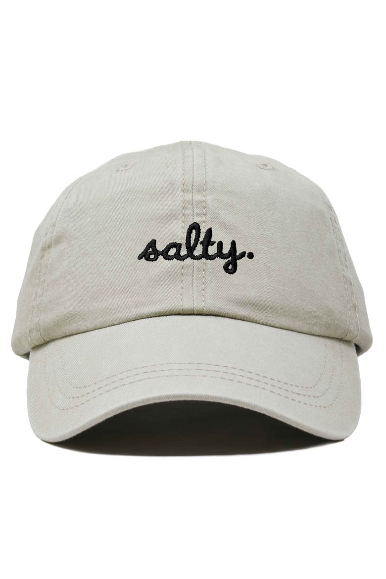 Salty Embroidered Everyday Hat, Main, color, Washed Stone White