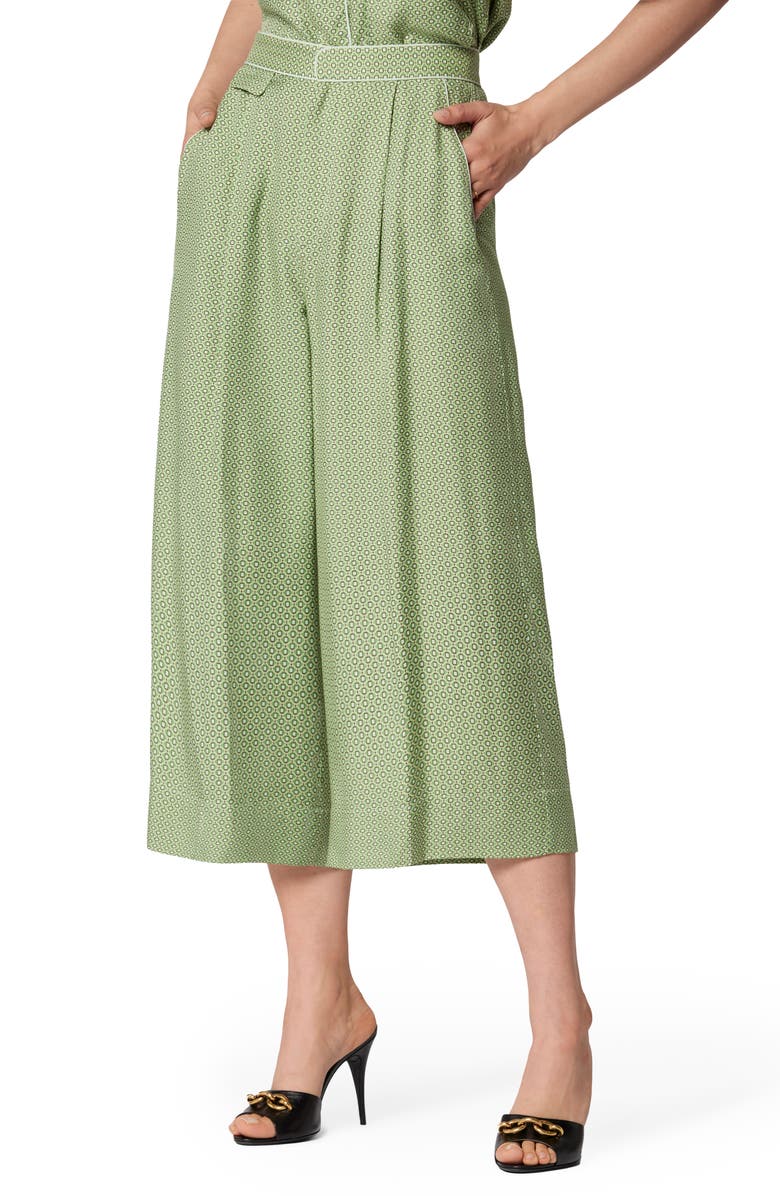 Equipment Allete Crop Wide Leg Pants, Alternate, color, Jadesheen Multi