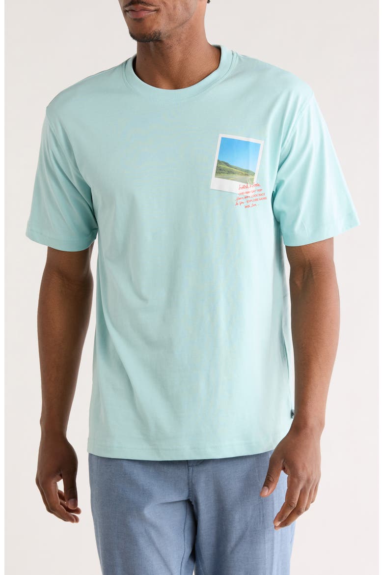 Cotton Graphic T-Shirt, Main, color, CANAL BLUE