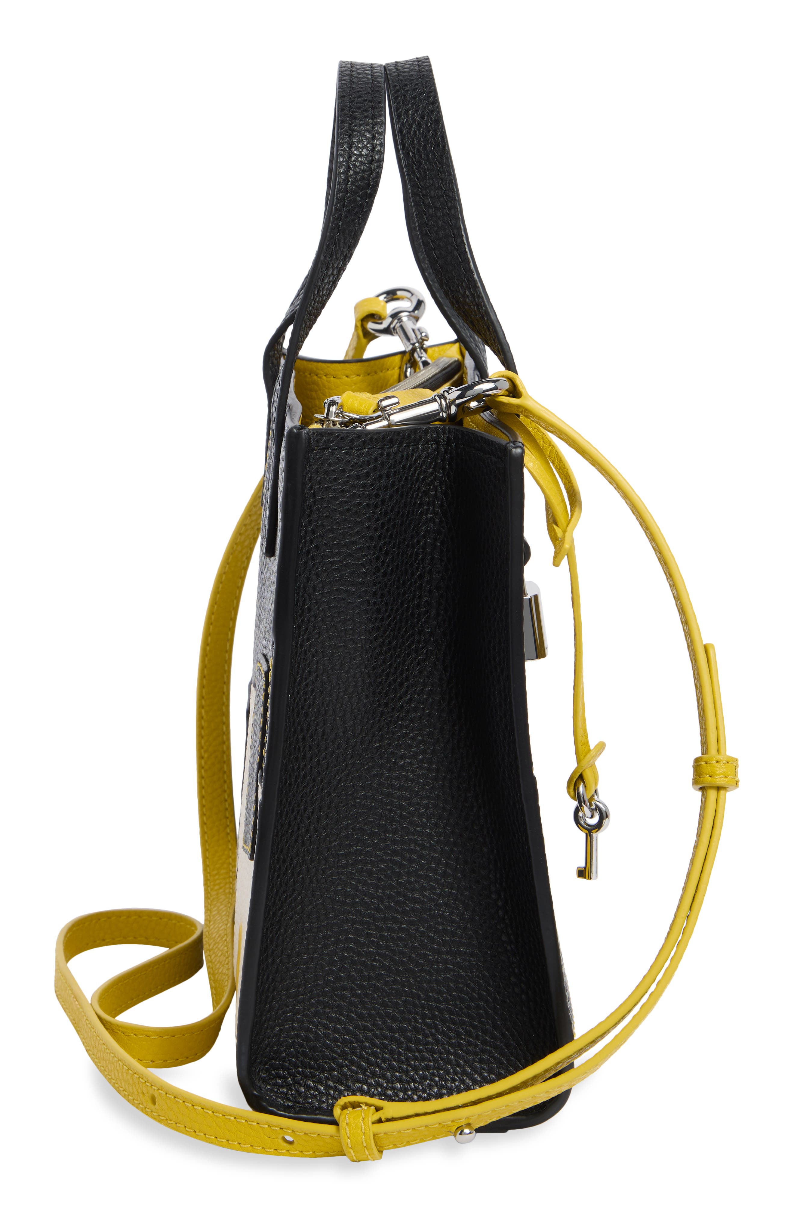 Patchwork Bold Grindmini Tote, Alternate, color, BLACK MULTI