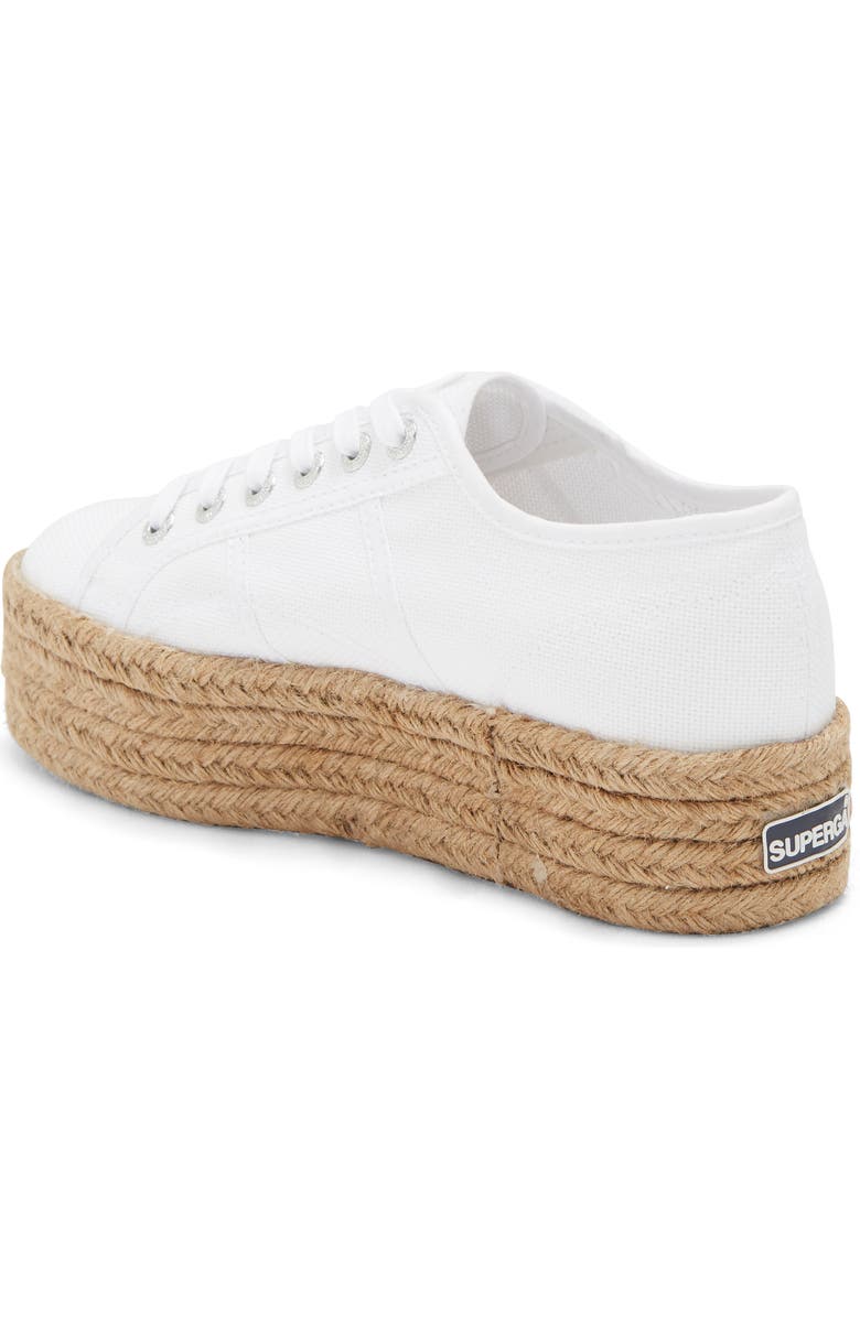 Superga Cotropew Jute Platform Sneaker, Alternate, color,