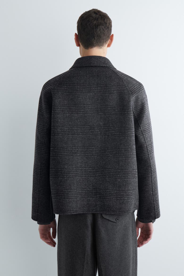 Reversible Checked / Herringbone Wool Sports Jacket, Alternate, color, GRAY / CHECKED
