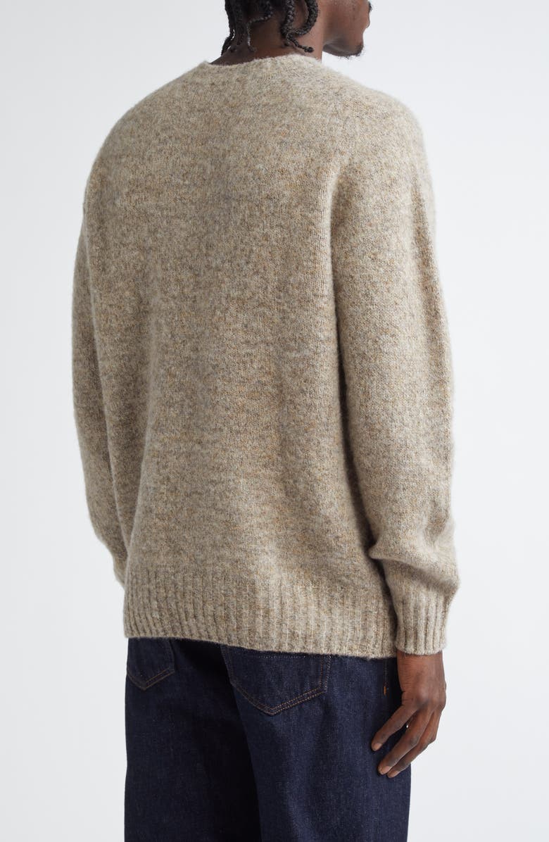 Sunspel Brushed Shetland Wool Sweater, Alternate, color, 