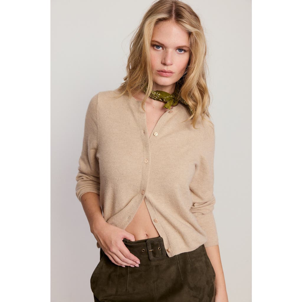 The Shirt By Rochelle Behrens The Cashmere Crew Sweater In Brown