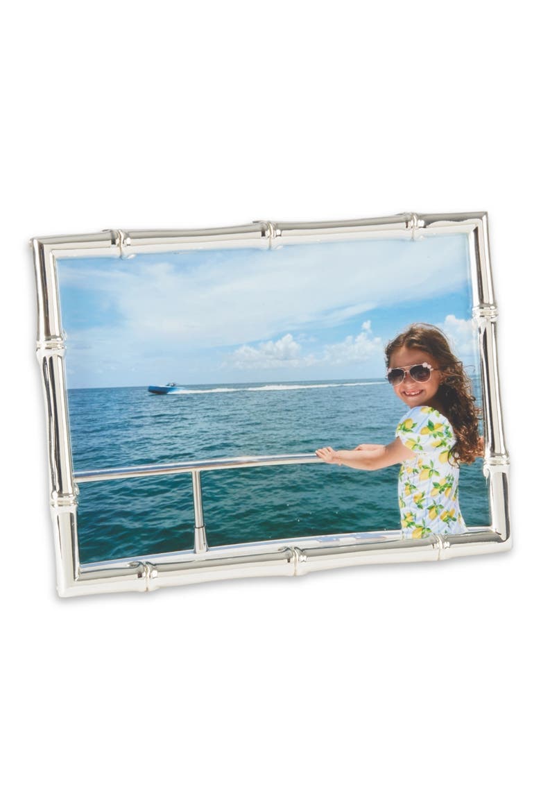 Bamboo Textured Picture Frame, Alternate, color, SILVER