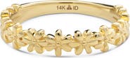 DEVATA Daisy Flower Ring in 14K Gold
