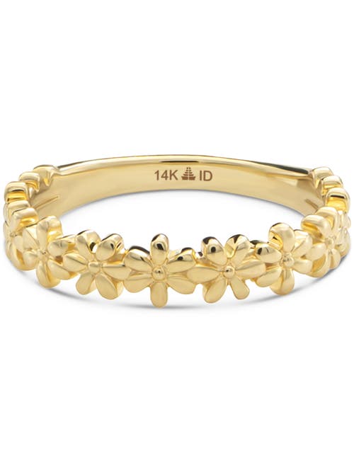 Devata Daisy Flower Ring In Gold