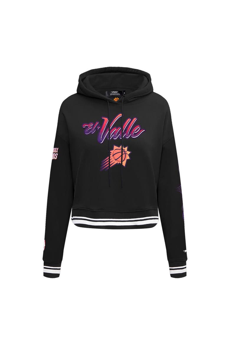 Women's Pro Standard Black Phoenix Suns 2023/24 City Edition Cropped Pullover Hoodie, Alternate, color, Black