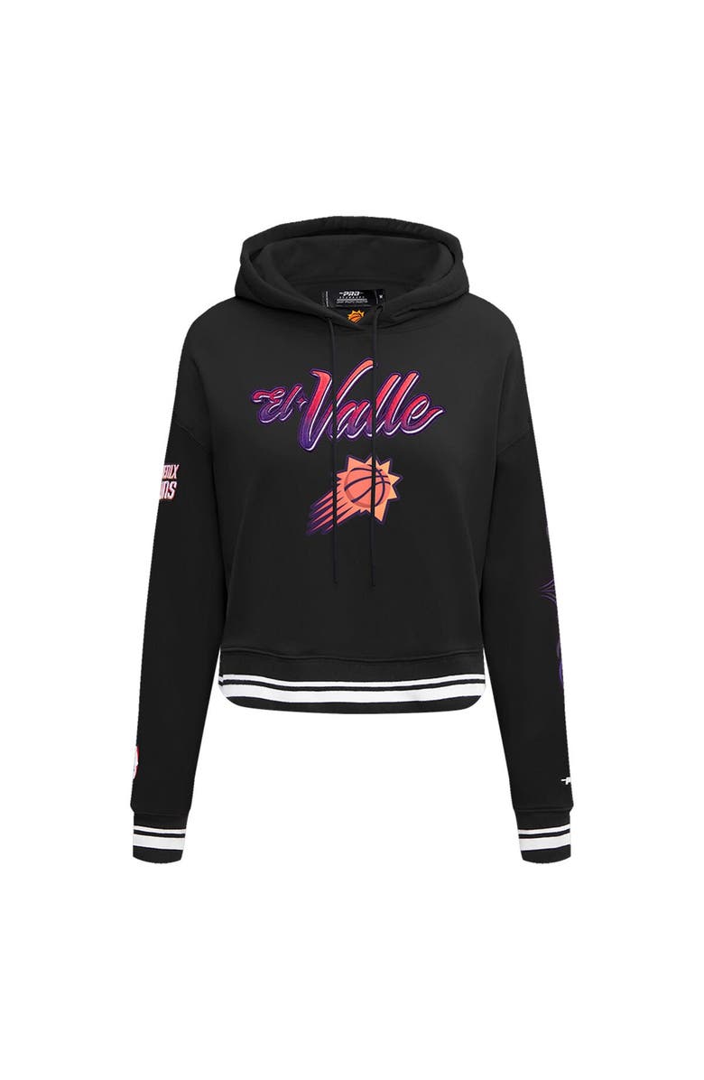 PRO STANDARD Women's Pro Standard Black Phoenix Suns 2023/24 City Edition Cropped Pullover Hoodie, Alternate, color, Black