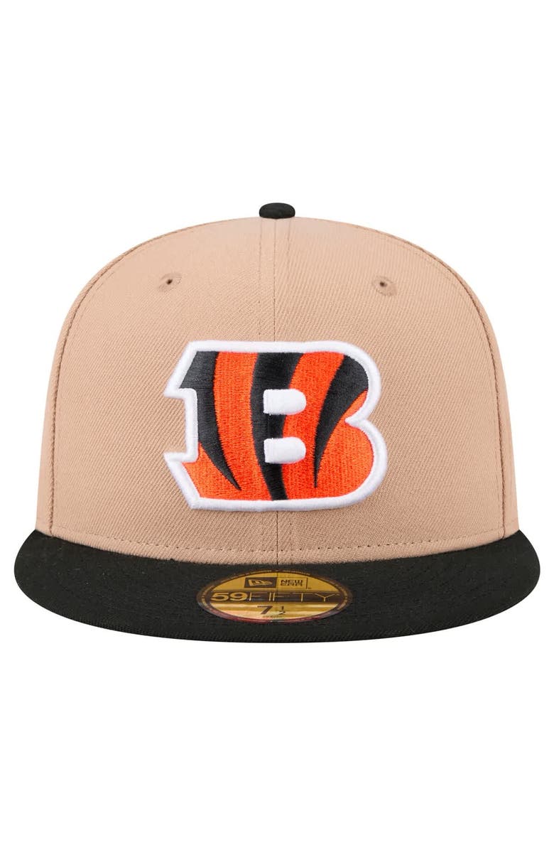 New Era Men's New Era Tan Cincinnati Bengals   Logo Main 59FIFTY Fitted Hat, Alternate, color, Tan