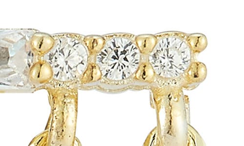 Sphera Milano Chain Front/back Earrings In Gold