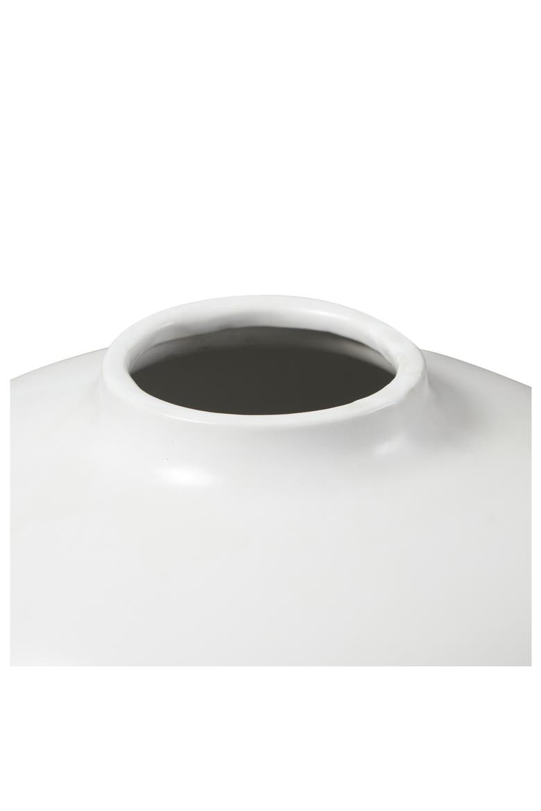 White Ceramic Vase, Alternate, color, WHITE