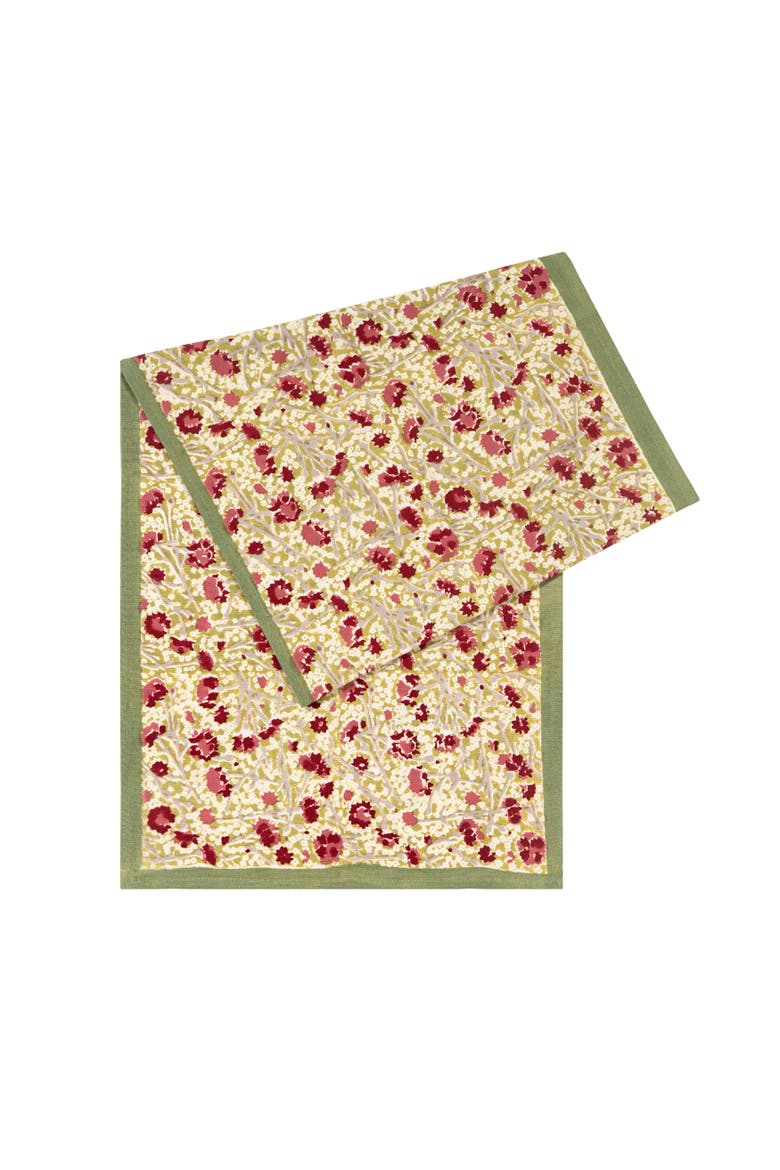 Meadows Runner, Main, color, Red/Green 16" x 90"