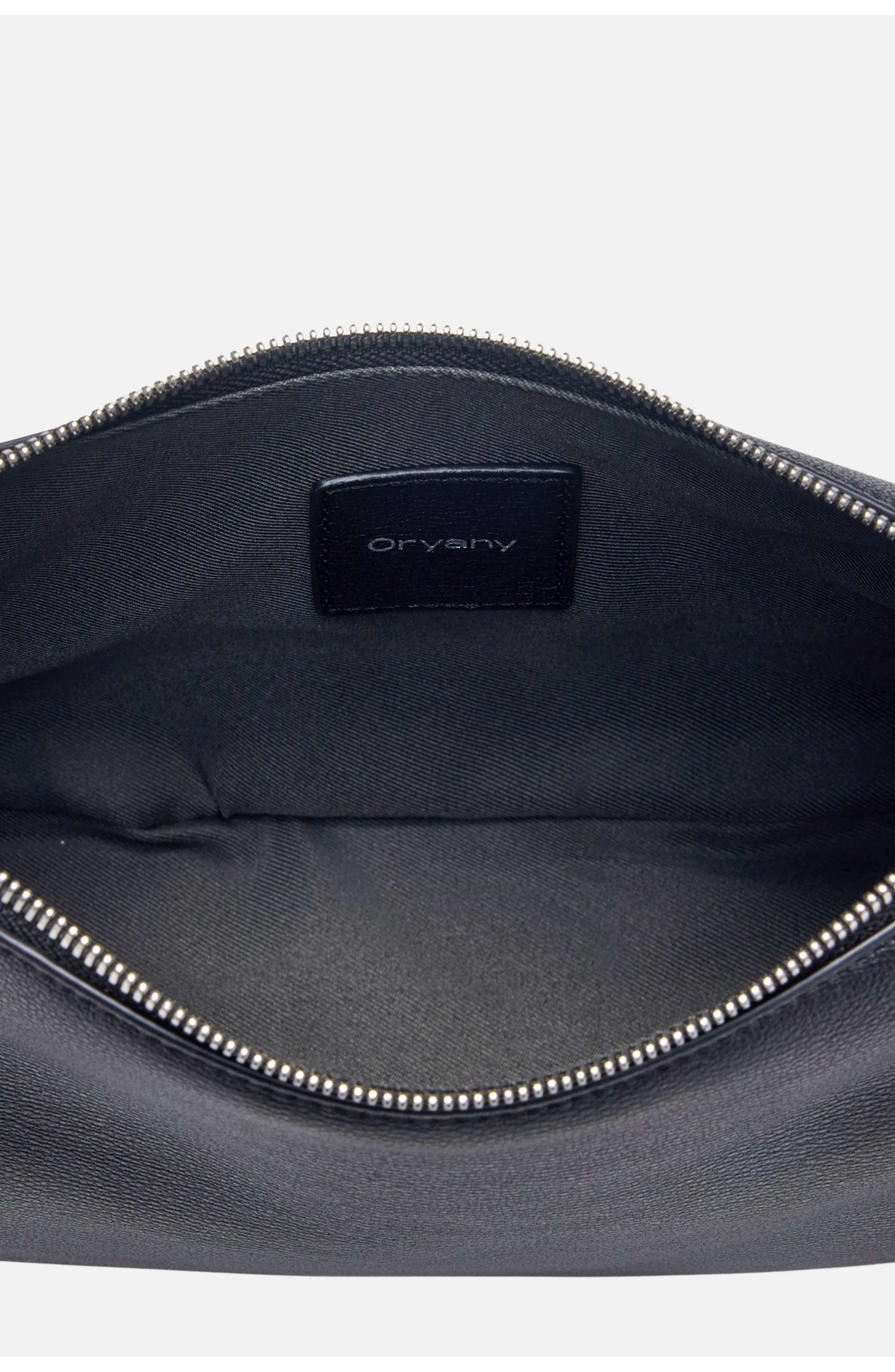 Oryany Small Lauren Leather Shoulder Bag, Alternate, color, Black
