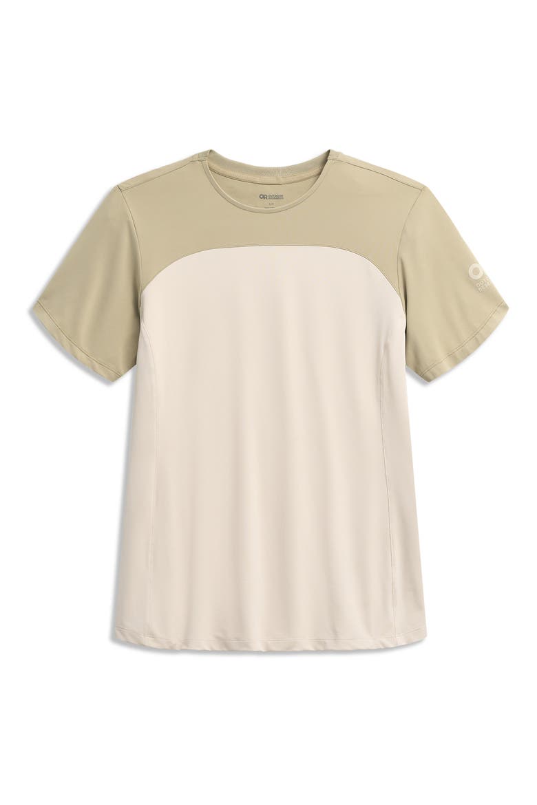 Freewheel MTB Short Sleeve Jersey T-Shirt, Alternate, color, PRO KHAKI/ OYSTER