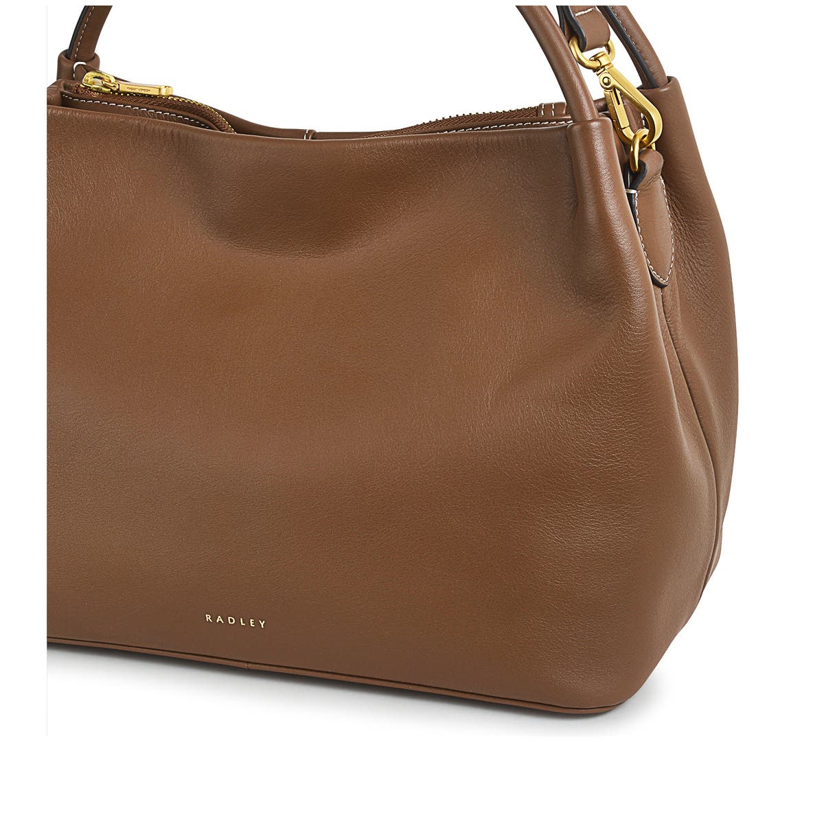Ivydale Road Medium Ziptop Satchel Bag, Alternate, color, SADDLE