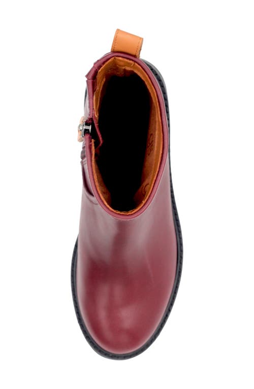 Gentle Souls Bailah Platform Bootie In Burgundy