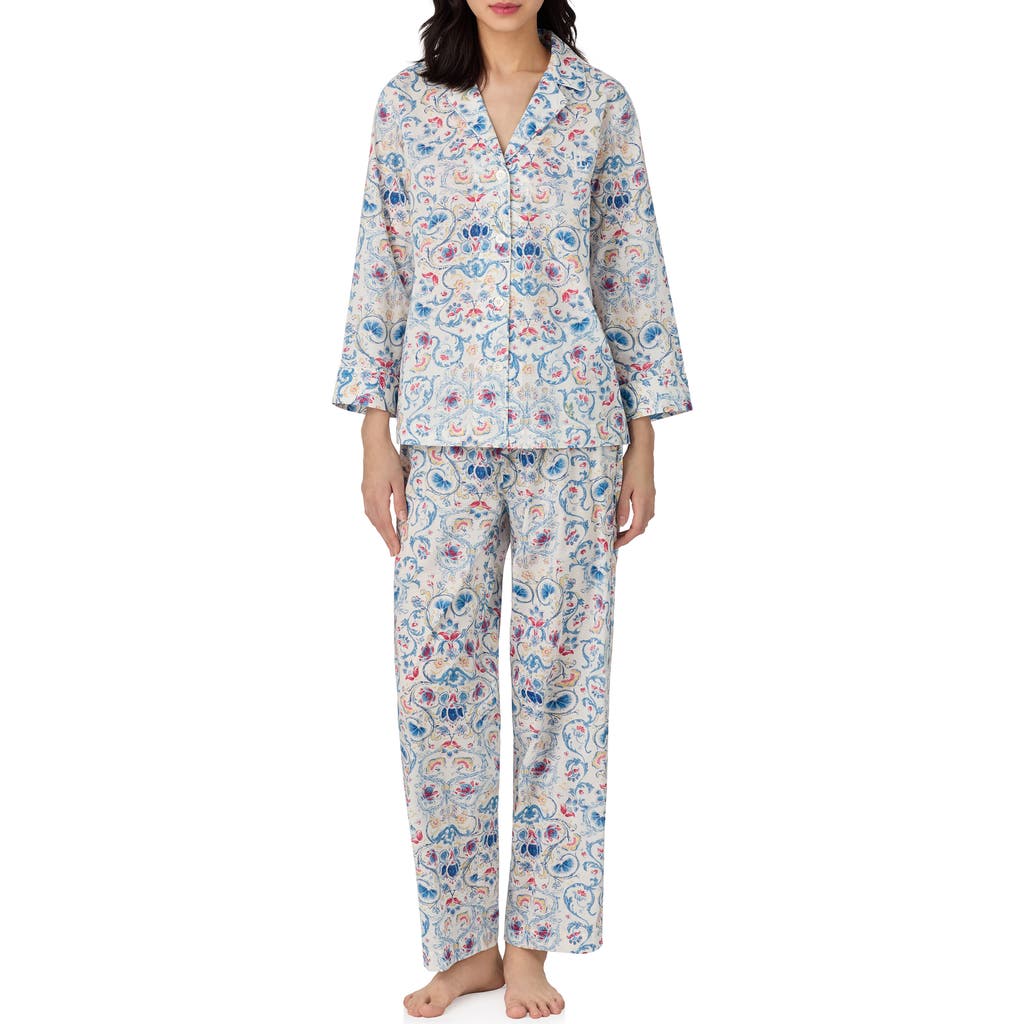 Ralph Lauren Lauren Monogram Pajamas In Multi