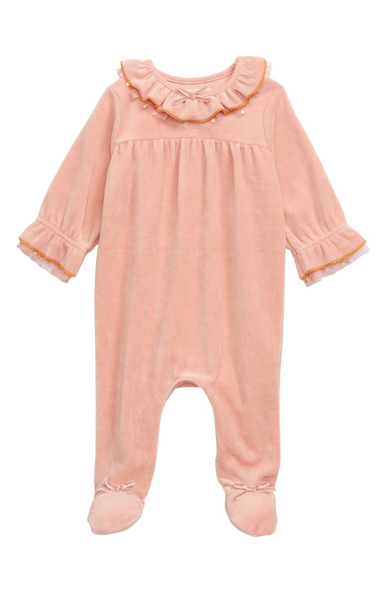 Peek Essentials Bella Ruffle Footie, Main, color, 