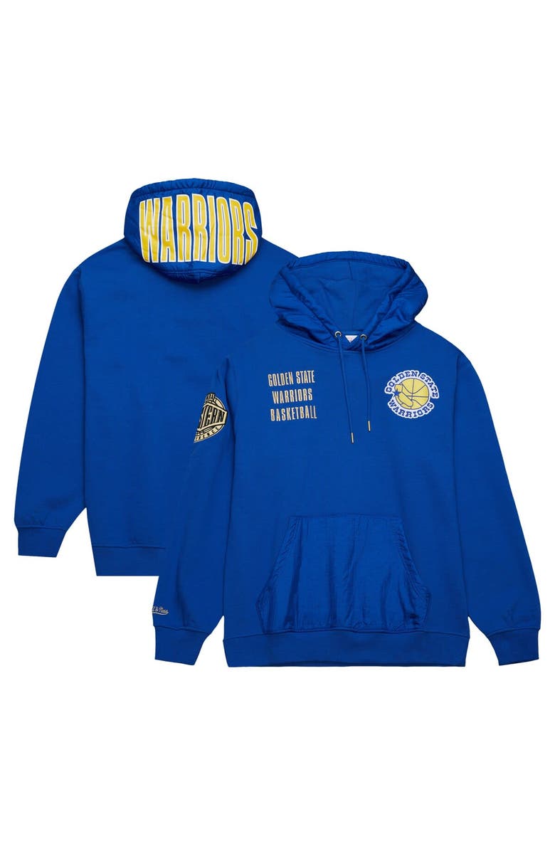 Mitchell & Ness Men's Mitchell & Ness Royal Golden State Warriors  Team OG 2.0 Vintage Logo Fleece Pullover Hoodie, Main, color, Royal